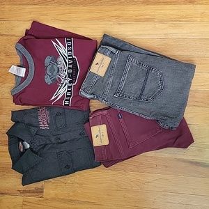 Maroon and Black Lot Size 12-14